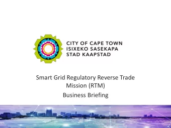 Mission (RTM)  Business Briefing  ELECTRICITY GENERATION &amp; DISTRIBUTION (EGD)    SA largest