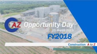 Op  Oppo  portuni  tunity  ty Da  Day  25 March 2019  FY  FY20  2018  18 Construction A to Z  1
