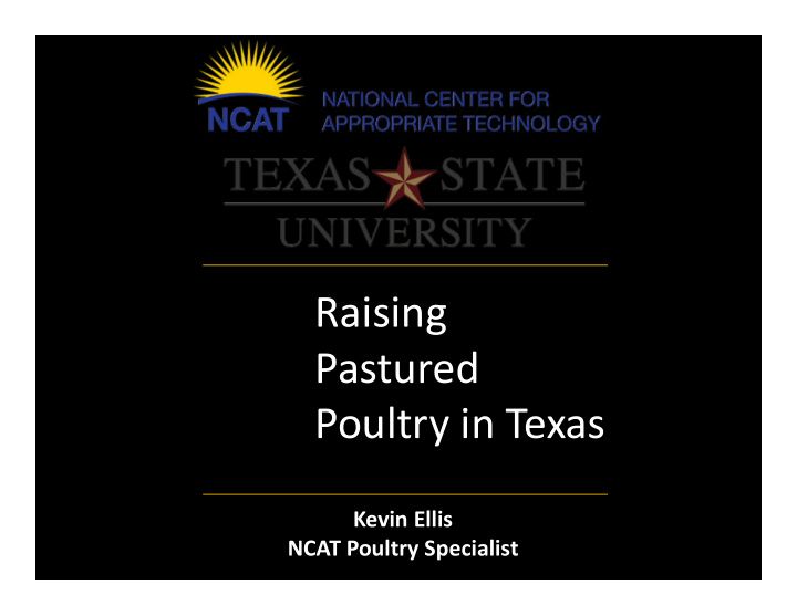 raising pastured poultry in texas