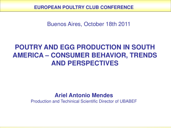 poutry and egg production in south america consumer