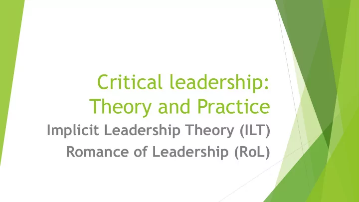 theory and practice