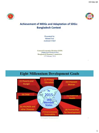 2015  (4) Child  (5) Maternal  Mortality  Health  193  Member  States  (6) HIV/AIDS and  other