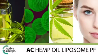 AC HEMP OIL LIPOSOME PF  61005PF AC Hemp Oil Liposome PF  Anti-Inflammation + Liposome Technology +