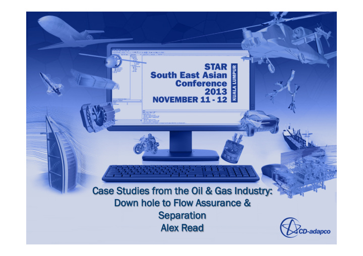 case s studies f from t m the he o oil amp l amp ga gas