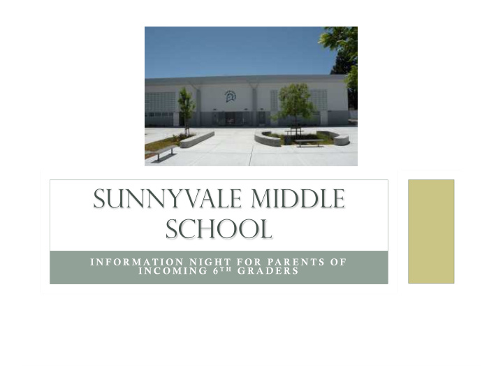 sunnyvale middle school