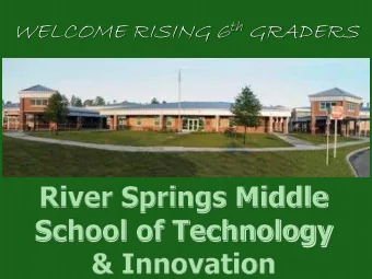 WELCOME RISING 6 th GRADERS  Band / Chorus Presentation  Sixth Grade Students Present  Mrs. Gotlib