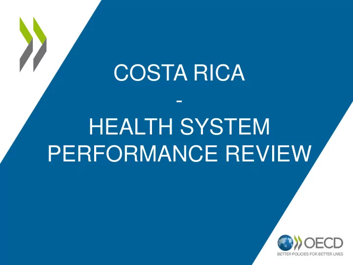 health system performance review an outlier in the region