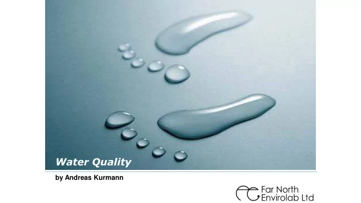 water quality
