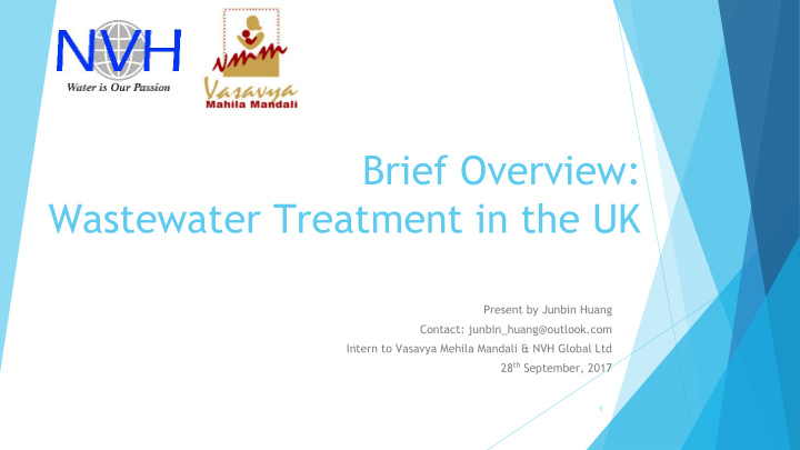 brief overview wastewater treatment in the uk