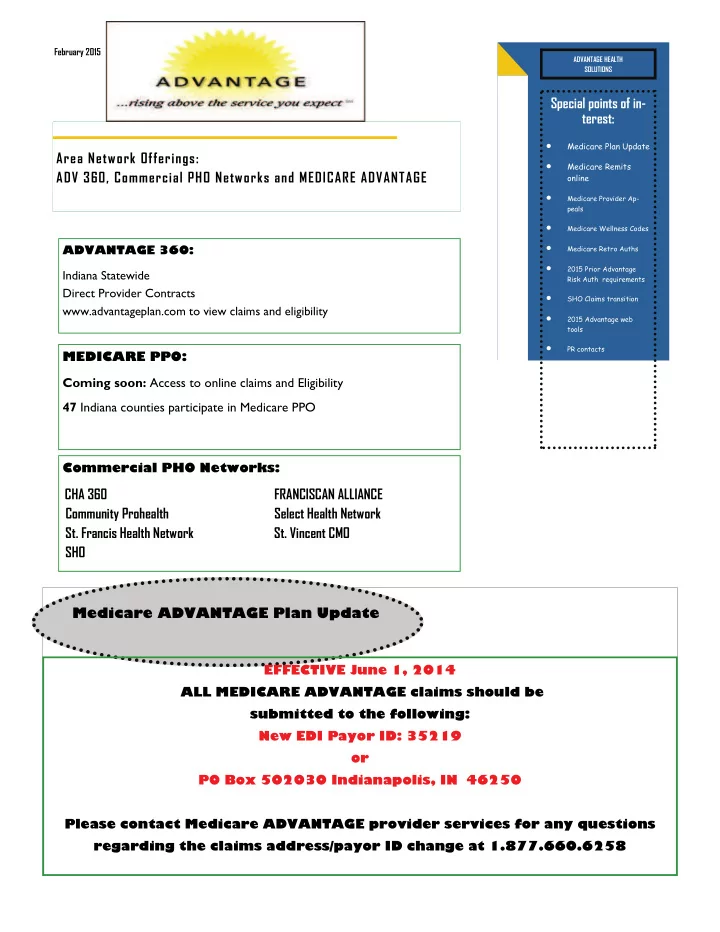 special points of in terest