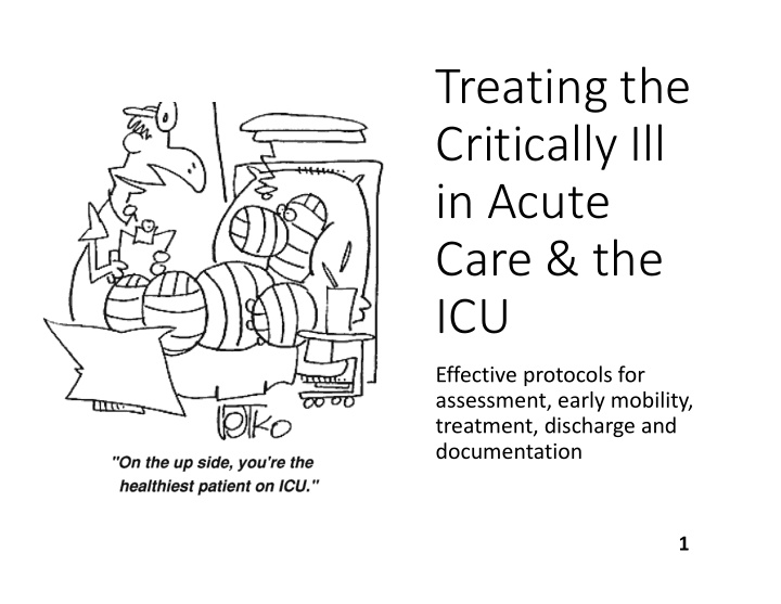 treating the critically ill in acute care amp the icu