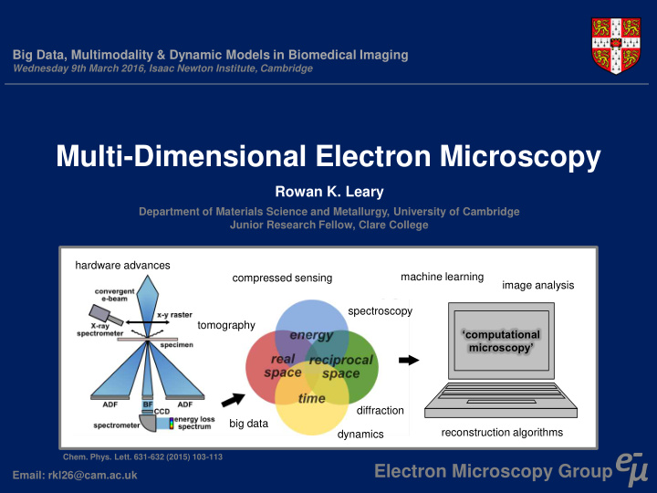 multi dimensional electron microscopy