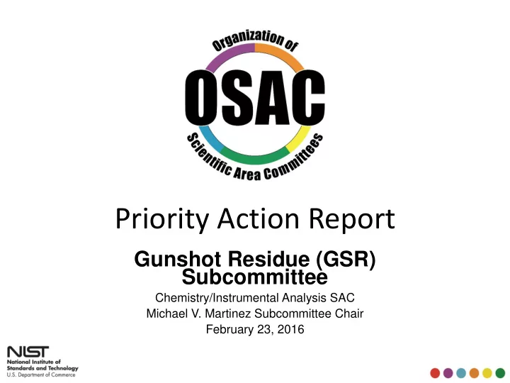 priority action report