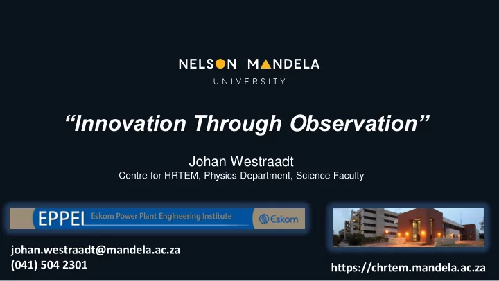 innovation through o bservation