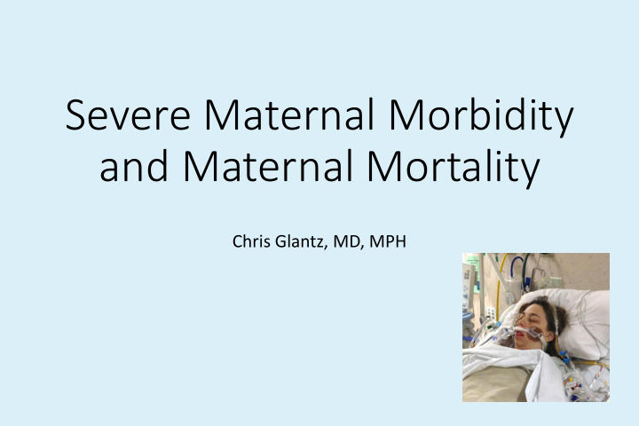 and maternal mortality