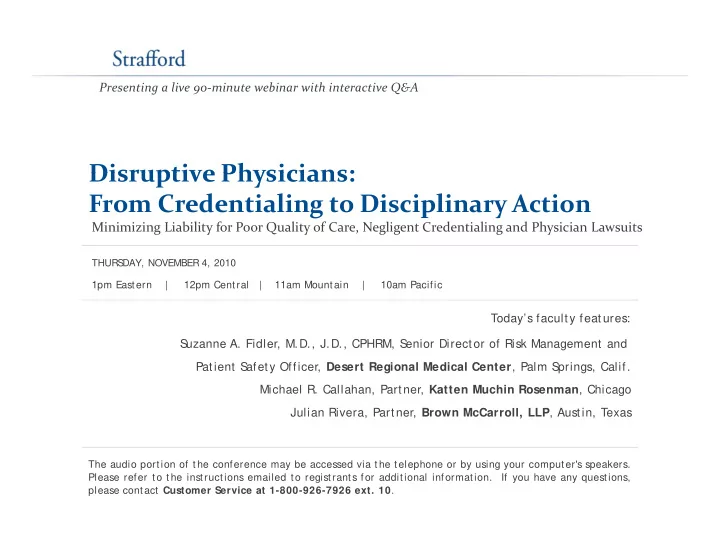 disruptive physicians disruptive physicians from