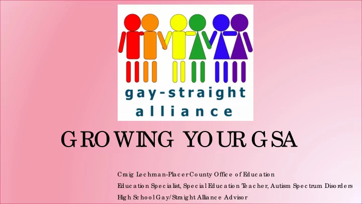 growi ng your gsa