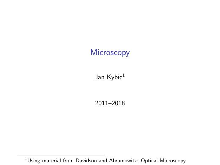 microscopy