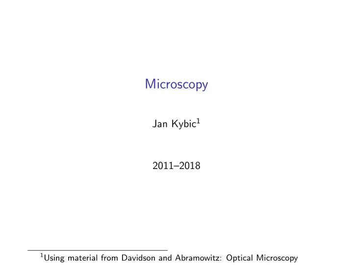 microscopy
