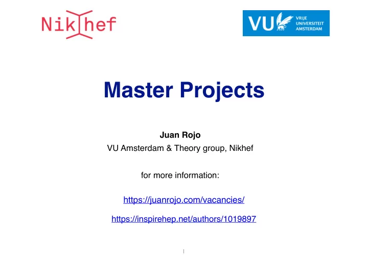 master projects