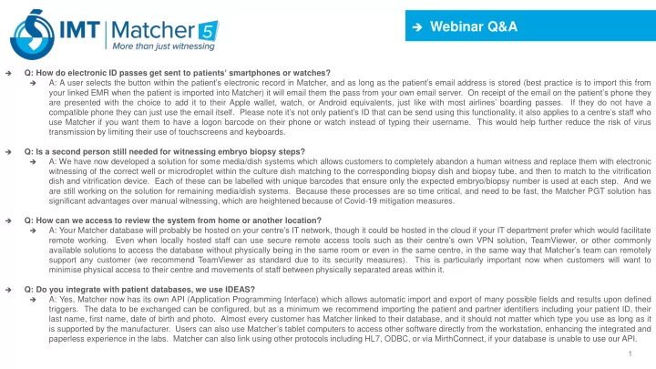 webinar q amp a