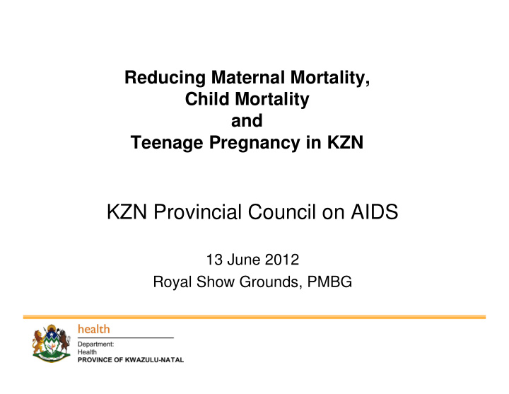 kzn provincial council on aids