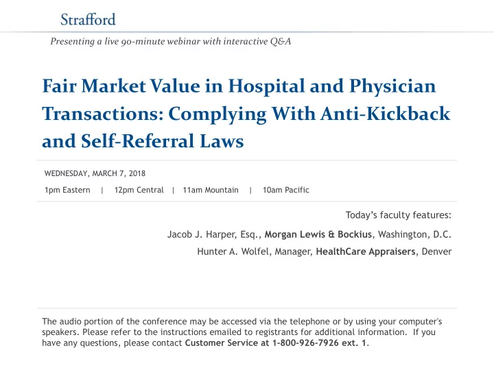 fair market value in hospital and physician transactions