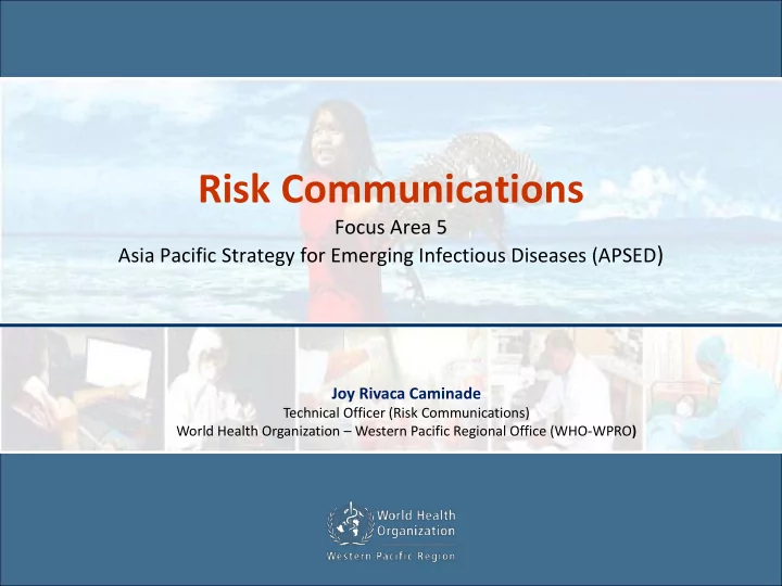 risk communications