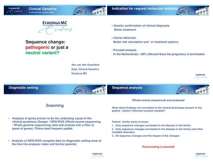 sequence change