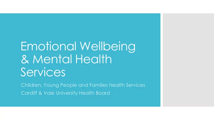 emotional wellbeing