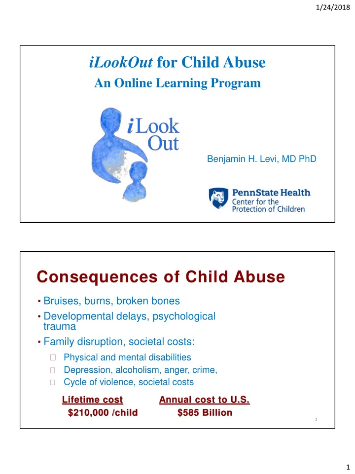 ilookout for child abuse