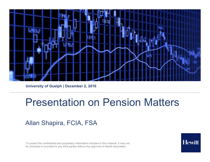 presentation on pension matters