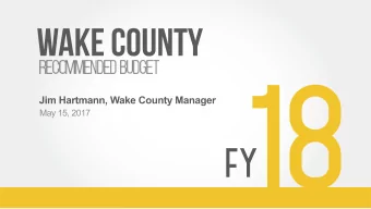 Whats  driving our  decisions?  2  Wake County is growing by 67 people a day  3  Reaching 1