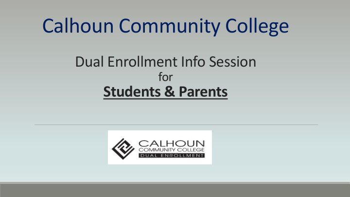 calhoun community college