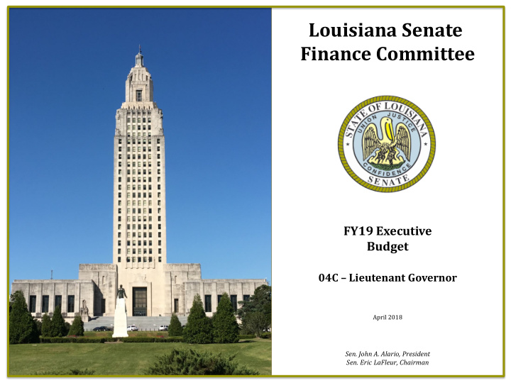 louisiana senate finance committee