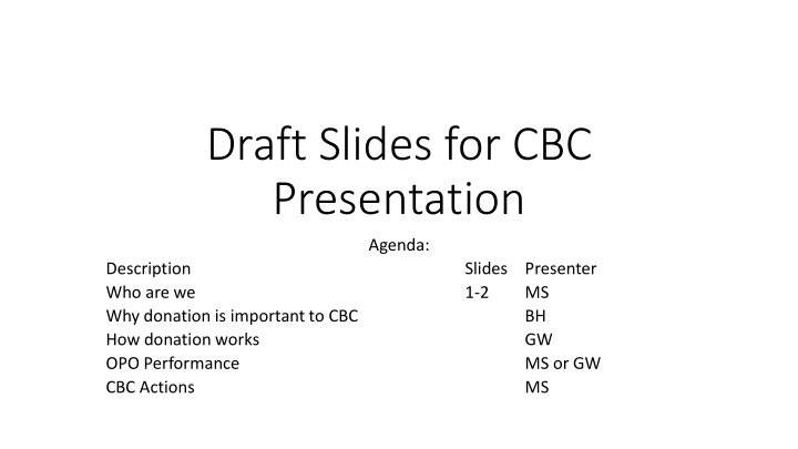 draft slides for cbc presentation