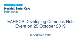 Event on 25 October 2019  Report:Dec 2019  Collaborators  On The Day  Experience  Knowledge