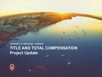 TITLE AND TOTAL COMPENSATION  Project Update  TITLE AND TOTAL COMPENSATION PROJECT  01 | CORE