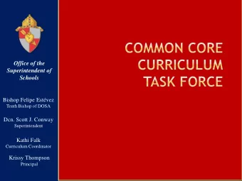 Office of the  Superintendent of  Schools  Bishop Felipe Estvez  Tenth Bishop of DOSA  Dcn. Scott