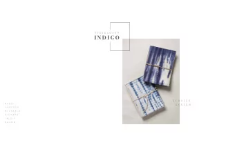 I N D I G O  S E R V I C E  M A N D Y  D E S I G N  V A N E S S A  M I C H A E L A  R I C H A R D