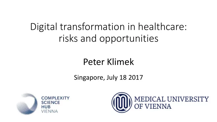 risks and opportunities