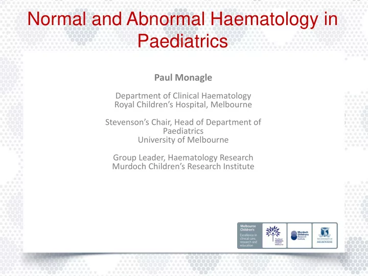 paediatrics