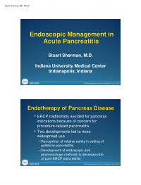 endoscopic management in acute pancreatitis