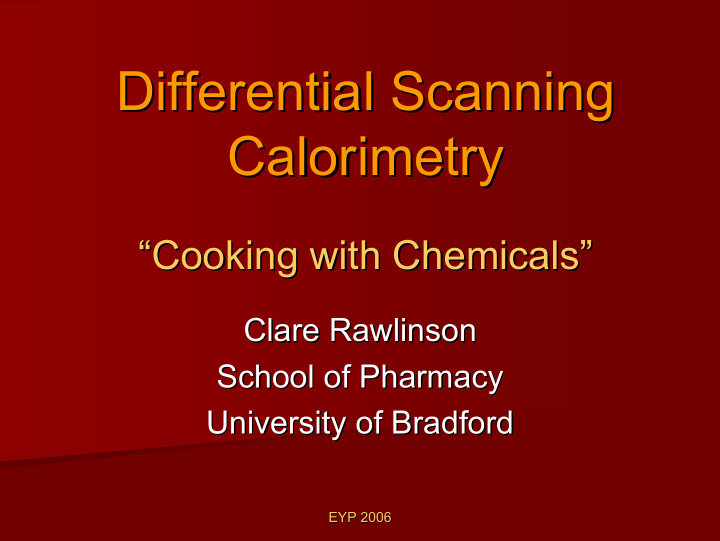 differential scanning differential scanning calorimetry