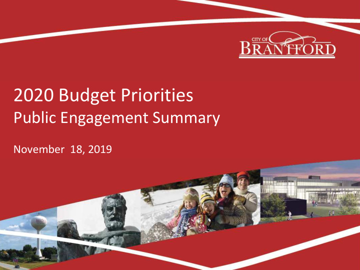 2020 budget priorities