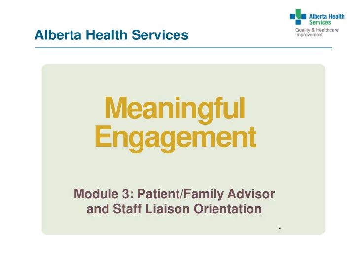 meaningful engagement
