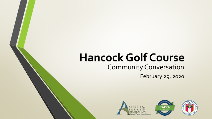 hancock golf course