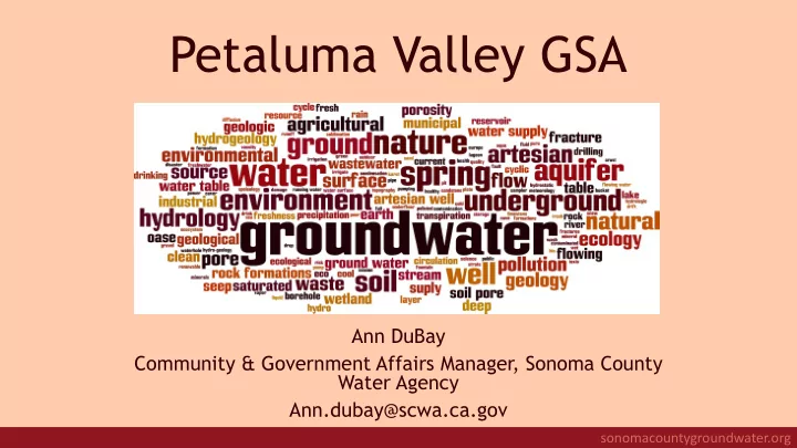 petaluma valley gsa