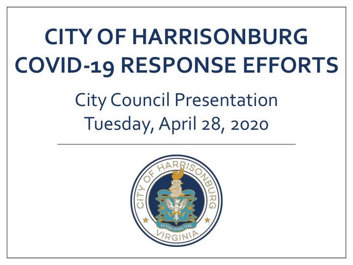 covid 19 response efforts
