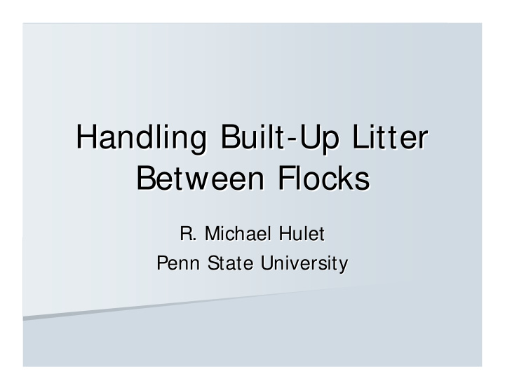 handling built up litter up litter handling built between